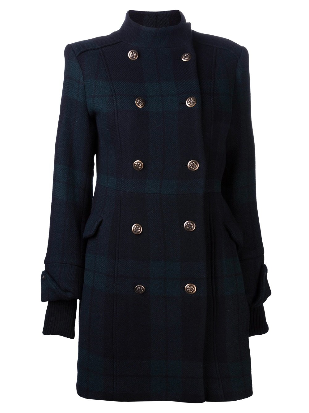 Lyst - Alice + olivia Plaid Coat in Green