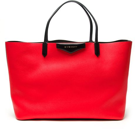 Givenchy Large Antigona Bag in Red | Lyst