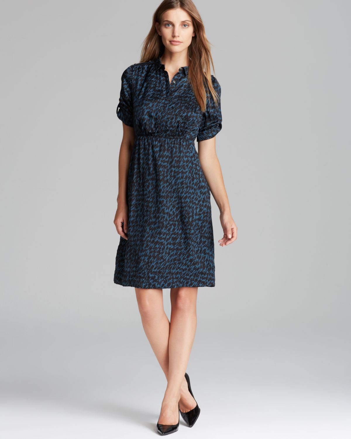 Lyst - Burberry Brit Kelis Dress in Blue