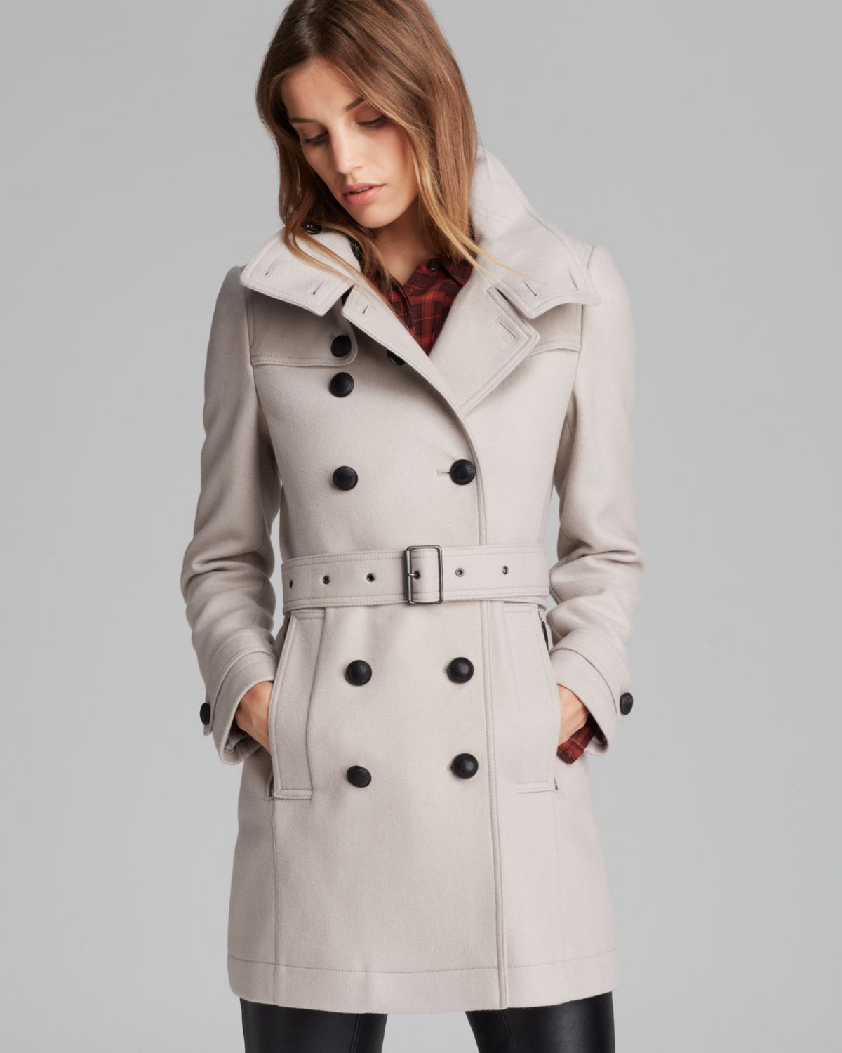 Lyst - Burberry Brit Daylesmoore Coat in Natural