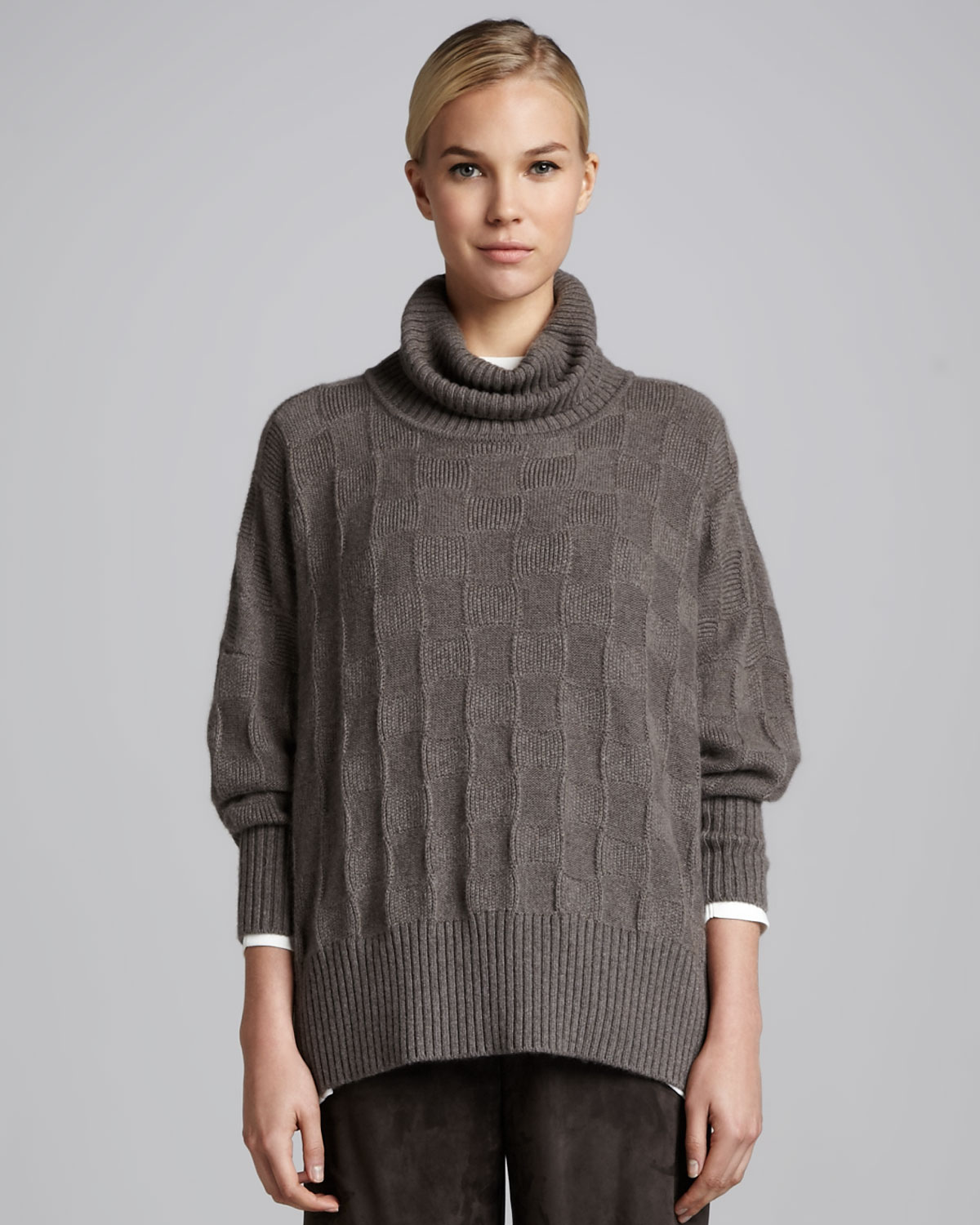 Lyst - Eskandar Rollneck Cashmere Sweater in Gray
