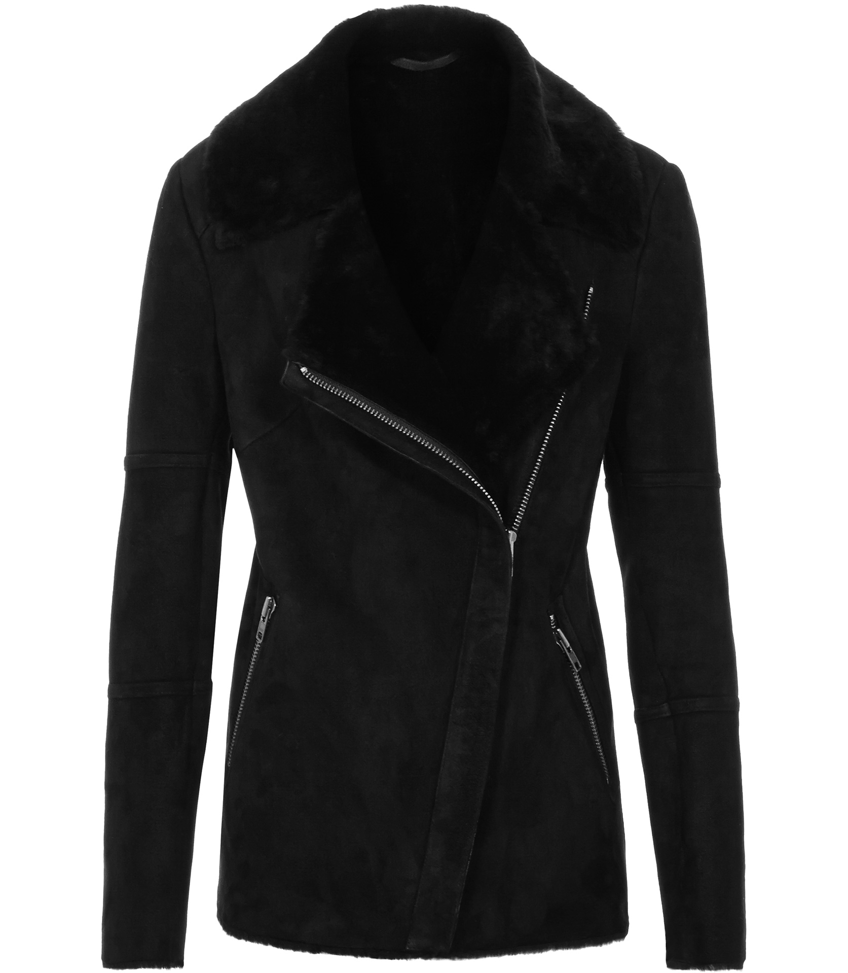 reiss black coat
