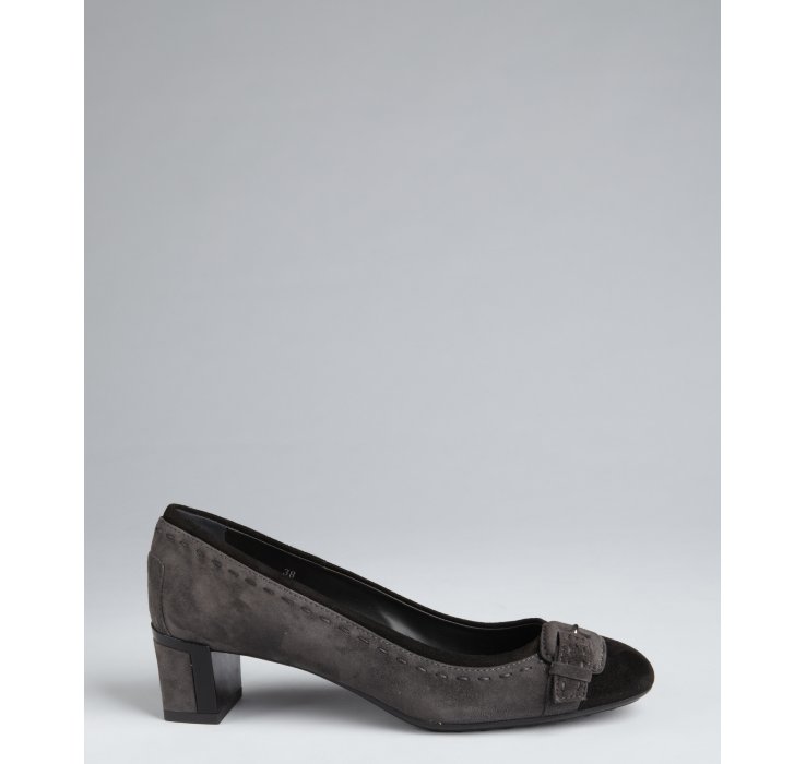 tod's block heel pumps