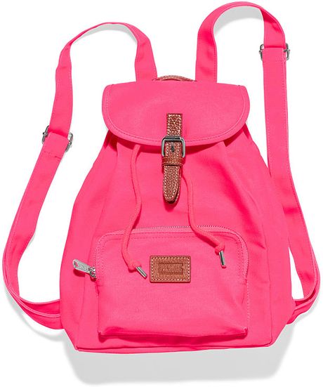 Victoria's Secret Mini Backpack in Pink (neon hot pink) | Lyst