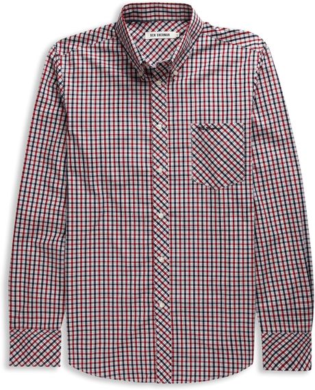 Ben Sherman Cotton Plaid Shirt in Red for Men (31 light n) | Lyst
