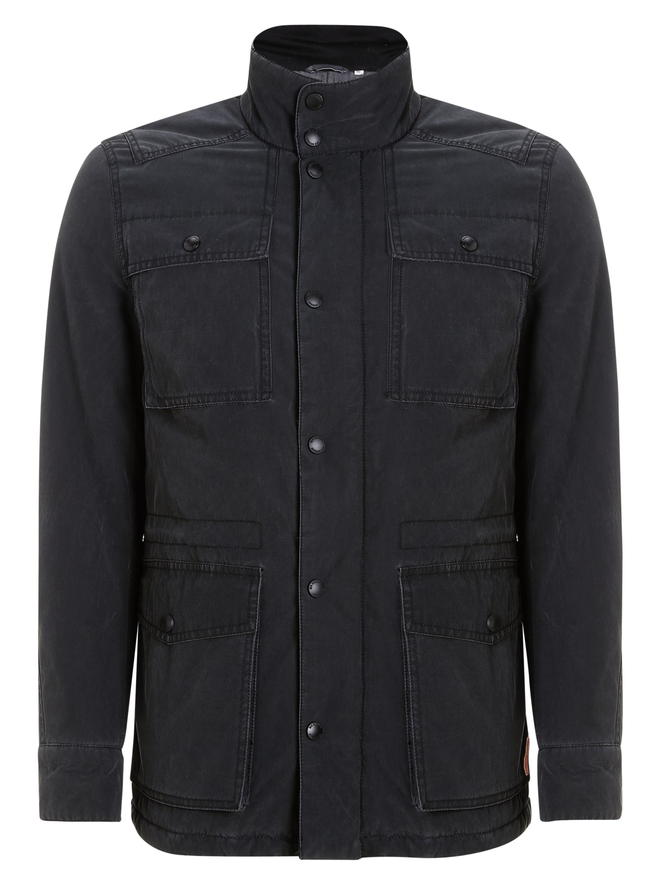 Ben Sherman Wool Melton Four Pocket Field Jacket in Black for Men (Jet