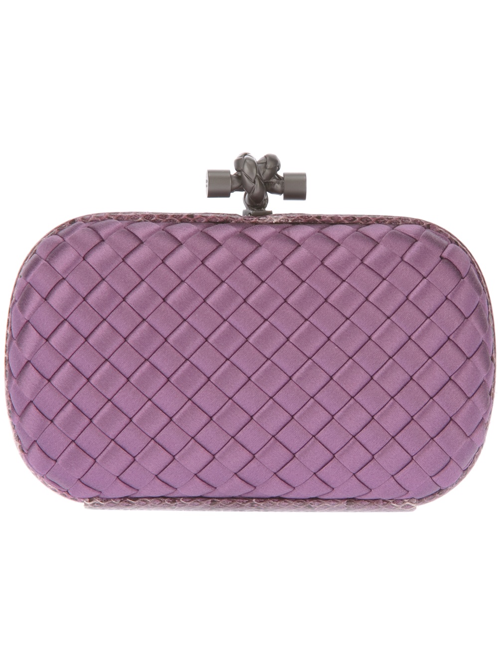 Lyst - Bottega veneta 'knot' Box Clutch in Purple