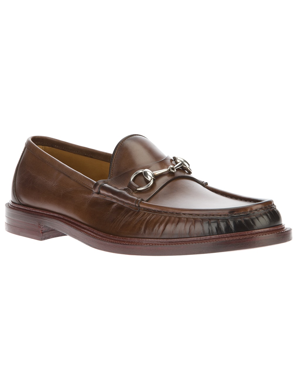 Gucci Horse Bit Loafer in Brown for Men | Lyst