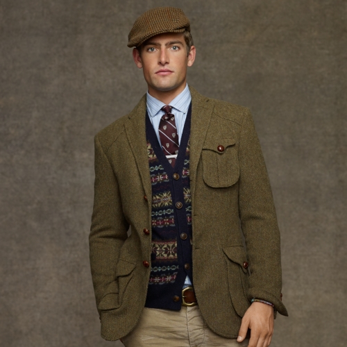 Lyst - Polo Ralph Lauren Messenger Tweed Sport Coat in Green for Men