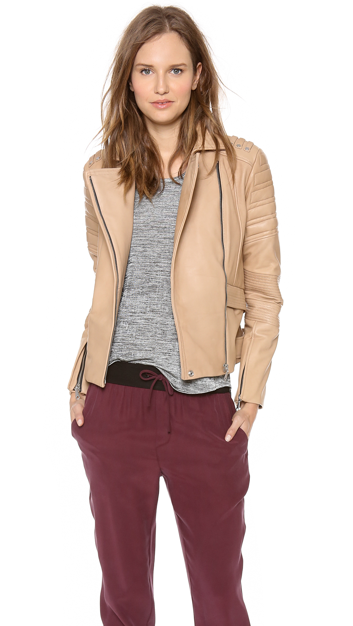 half jacket with multiple pockets