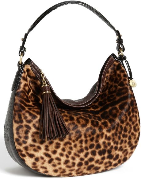 Brahmin Kathleen Shoulder Bag in Beige (Camel Leopard) | Lyst