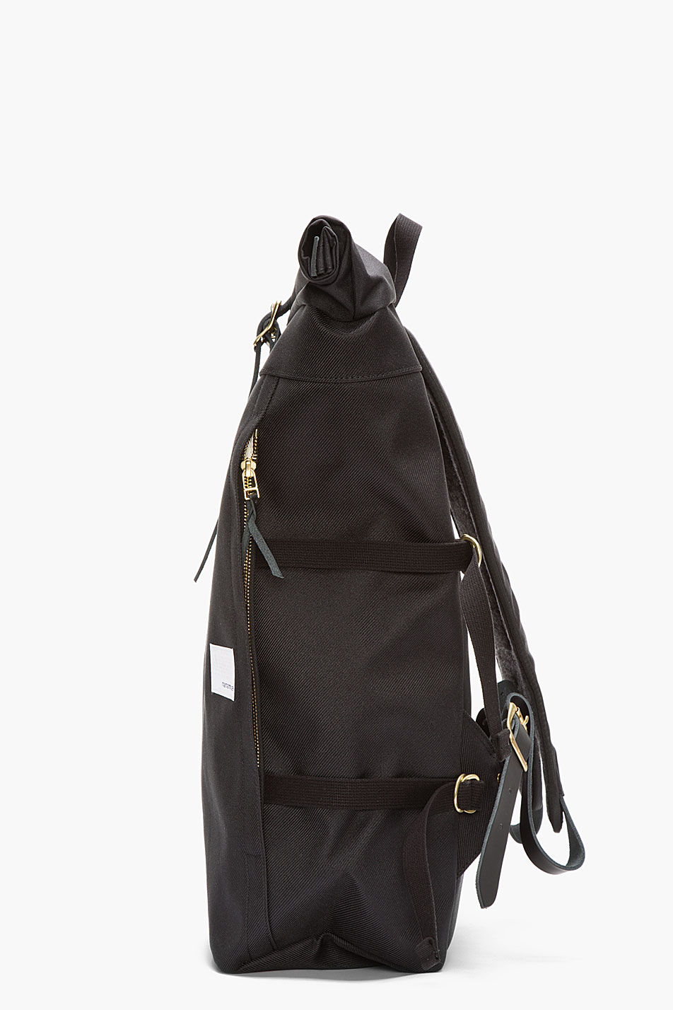 Nanamica Black Roll_top Cycling Backpack in Black for Men | Lyst