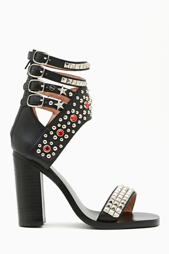nasty gal black sandals