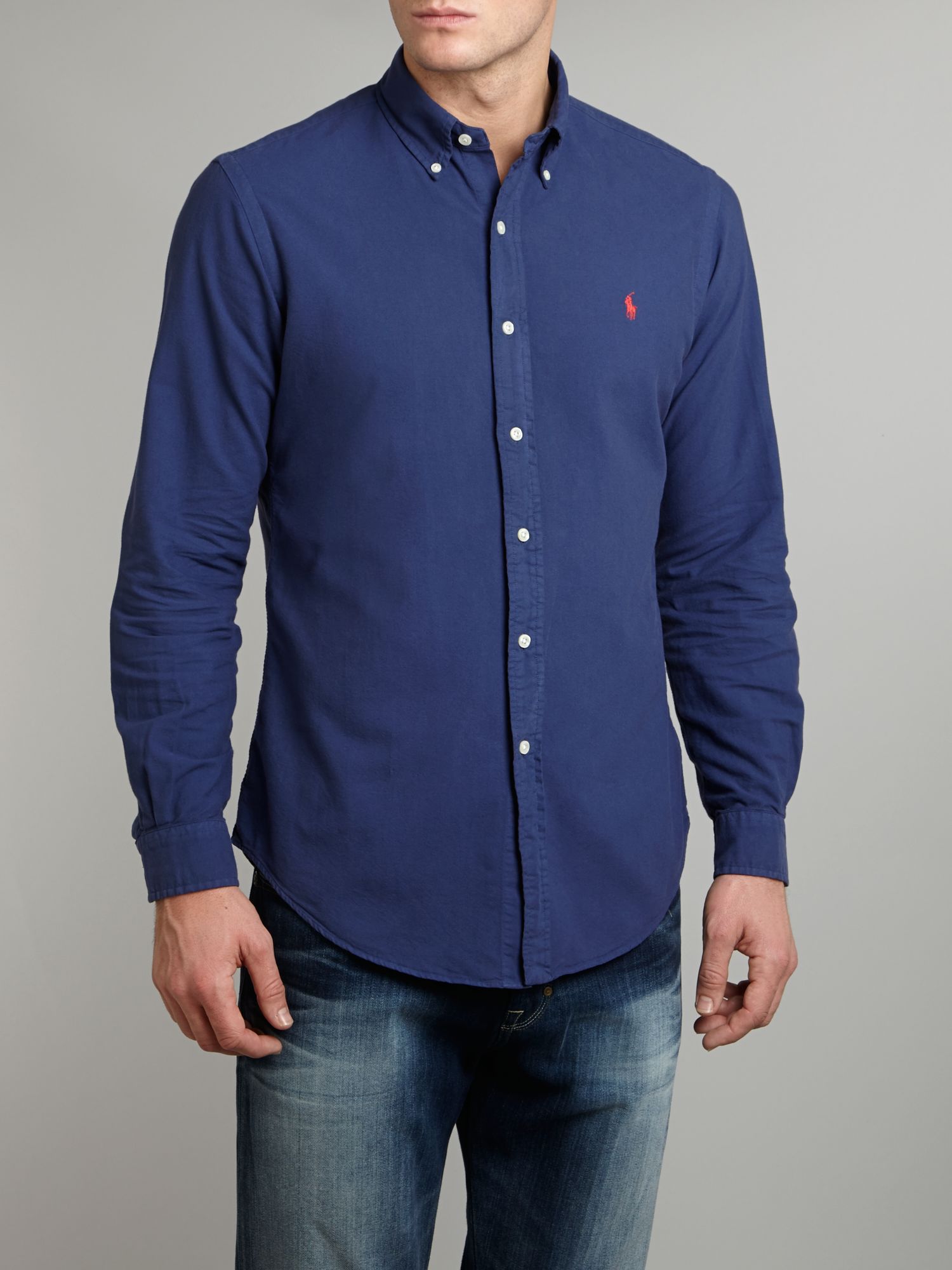 Polo ralph lauren Classic Oxford Shirt in Blue for Men | Lyst