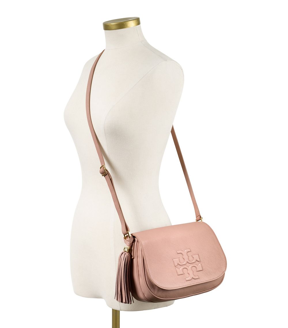 Lyst Tory Burch Thea Crossbody in Pink