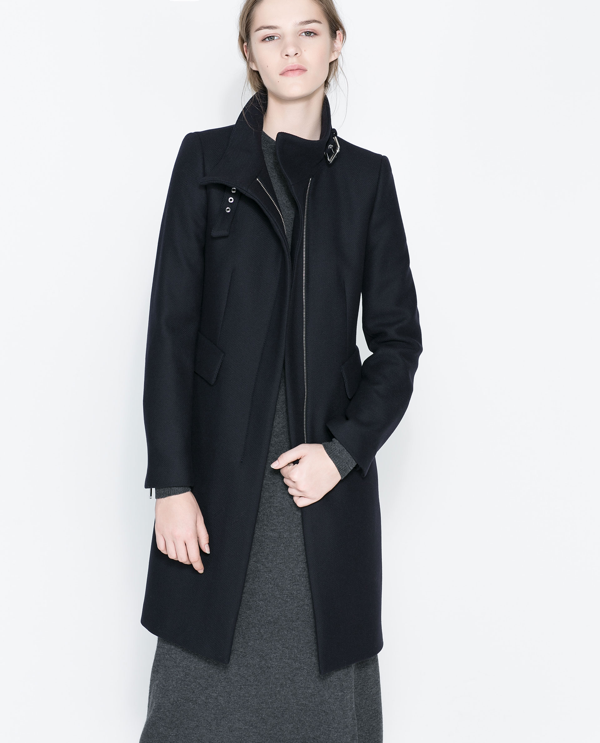 Пальто Zara женское черное