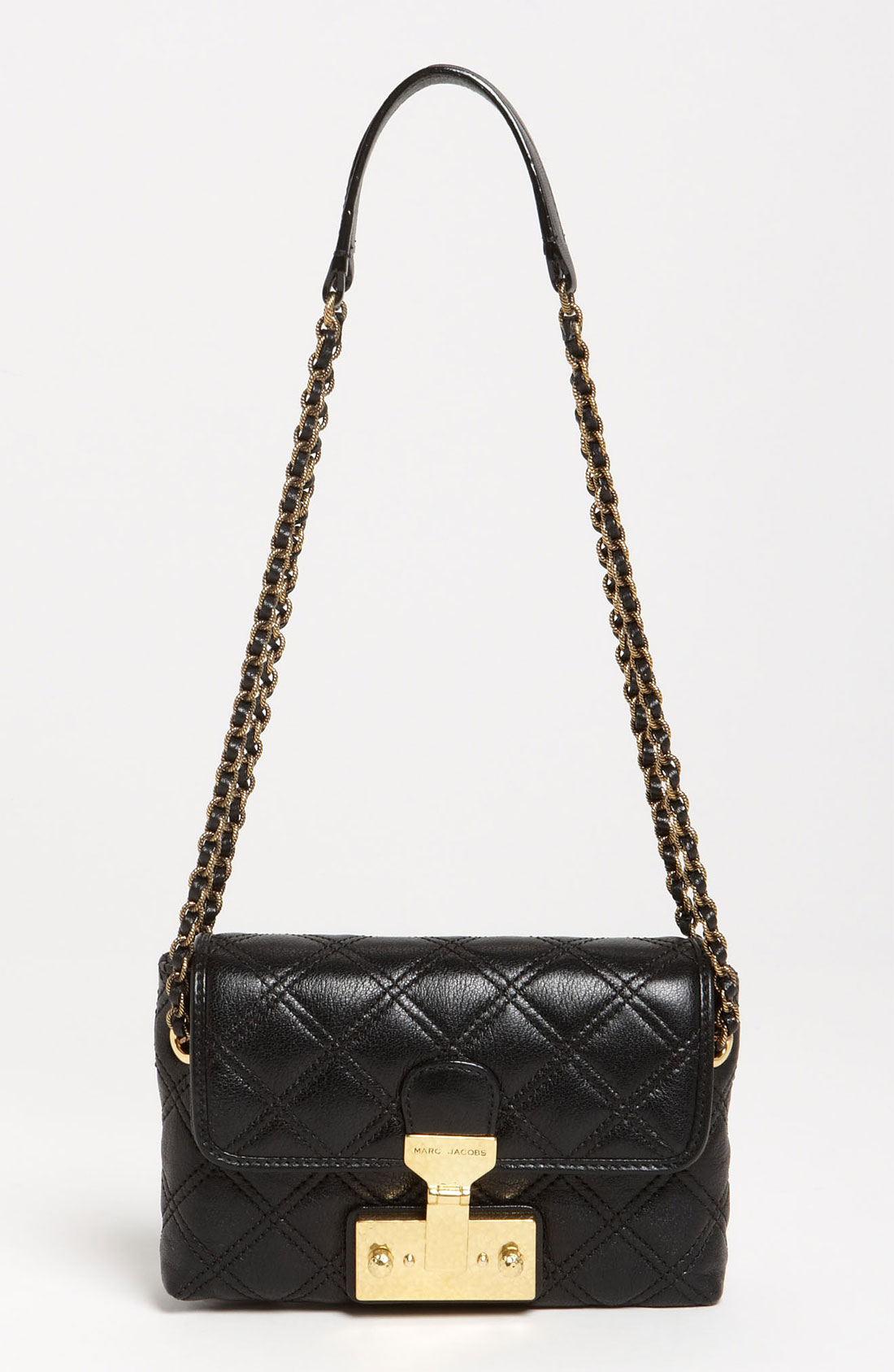 Marc Jacobs Baroque Single Leather Shoulder Bag in Black | Lyst