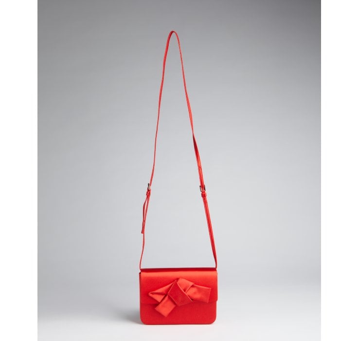 Prada Red Satin Bow Mini Shoulder Bag in Red | Lyst  