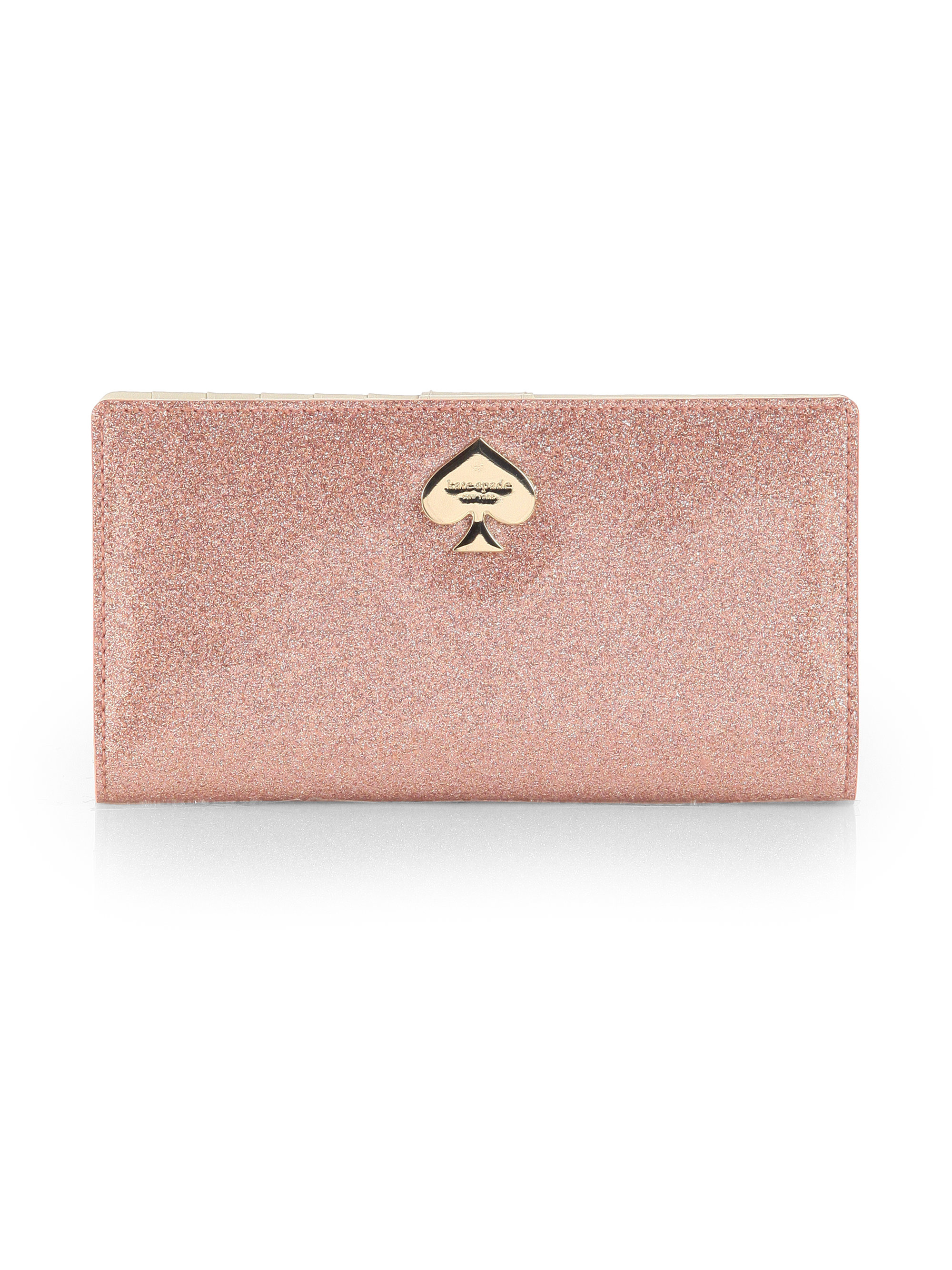 Kate Spade Glitter Bug Stacy Wallet in Pink (ROSE GOLD) | Lyst