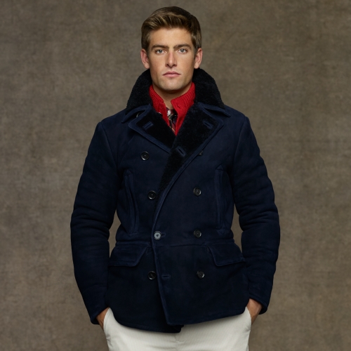 pea coat ralph lauren mens