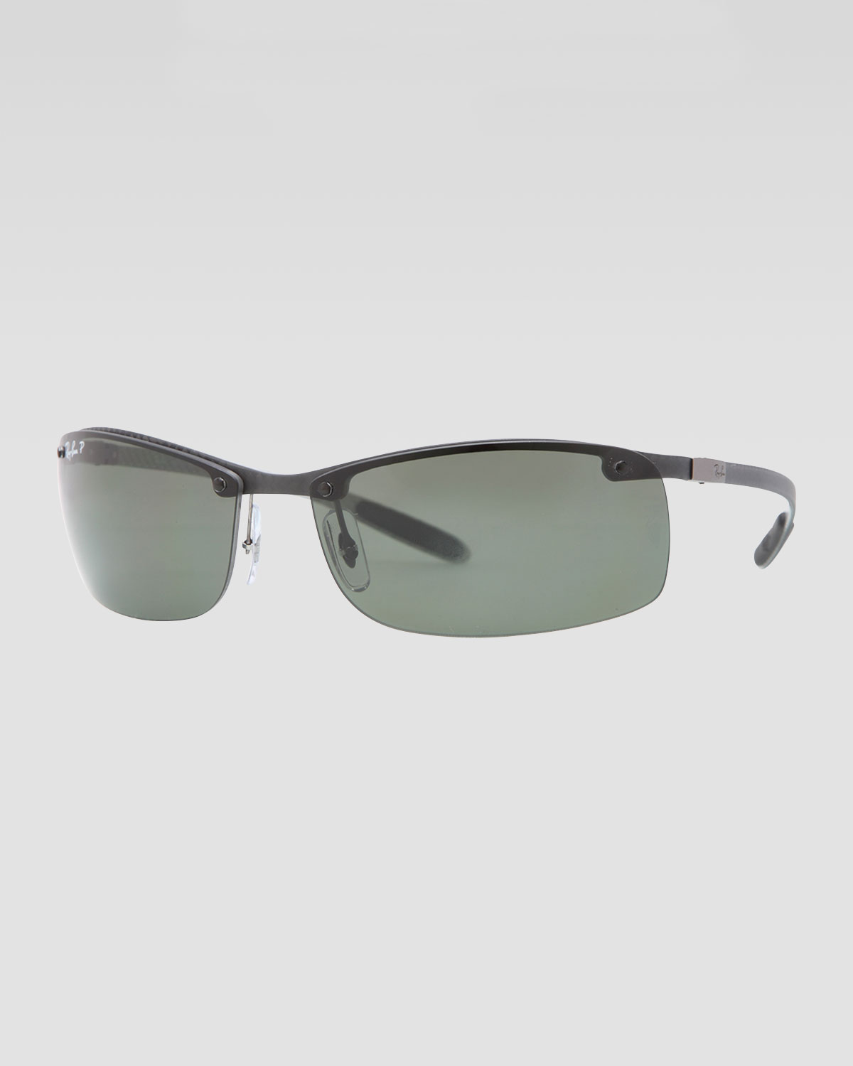 ray ban rectangle sunglasses on face