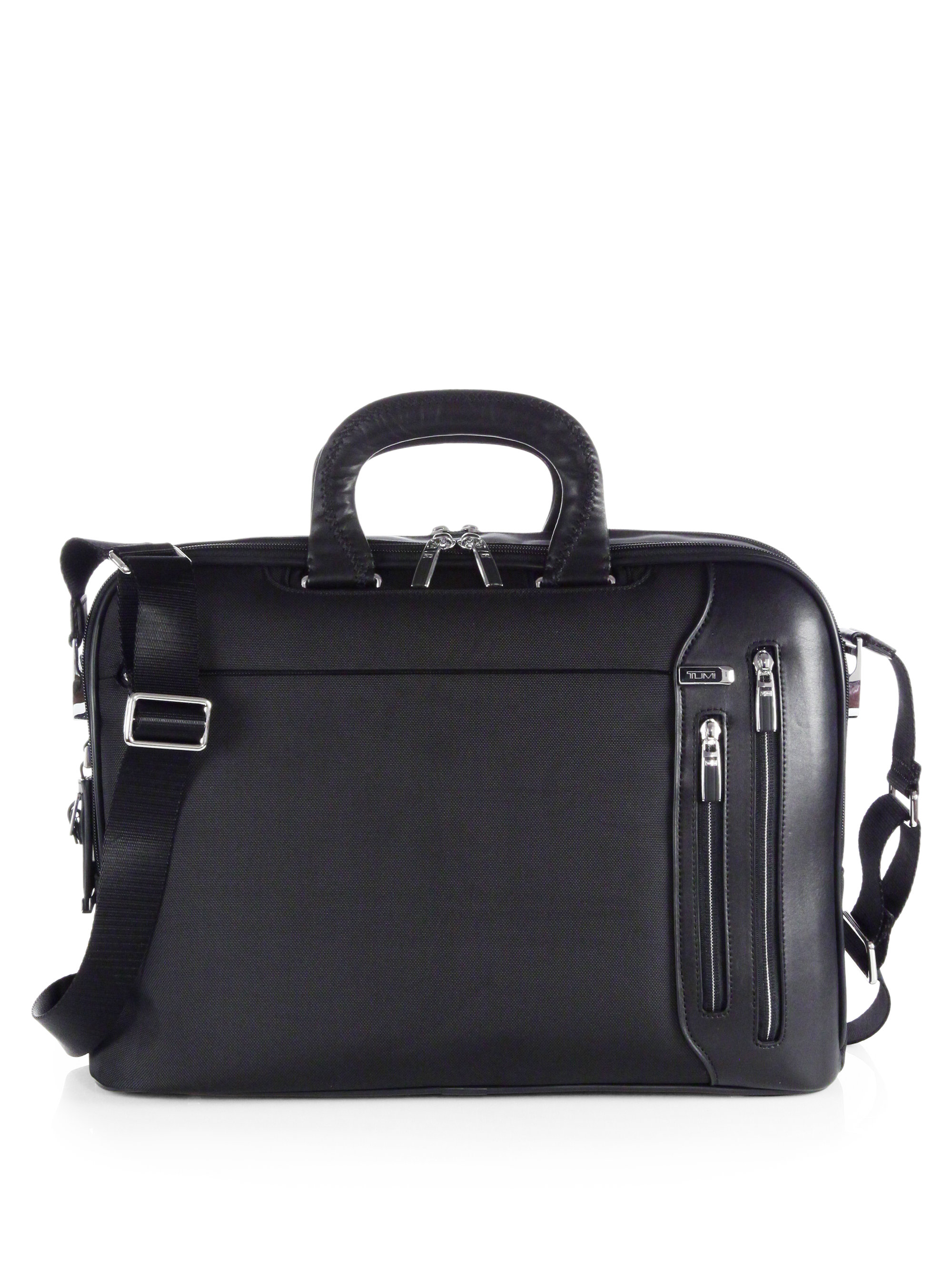 Tumi Narita Slim Briefcase in Black for Men | Lyst