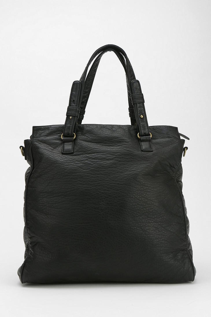 Lyst - Urban Outfitters Bdg Vegan Leather Turnlock Tote Bag in Black