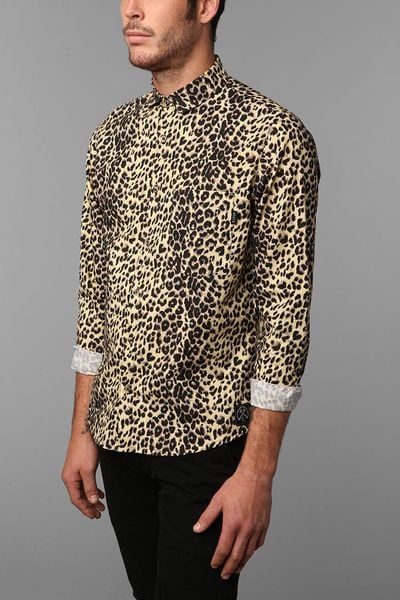 men's cheetah print shirt