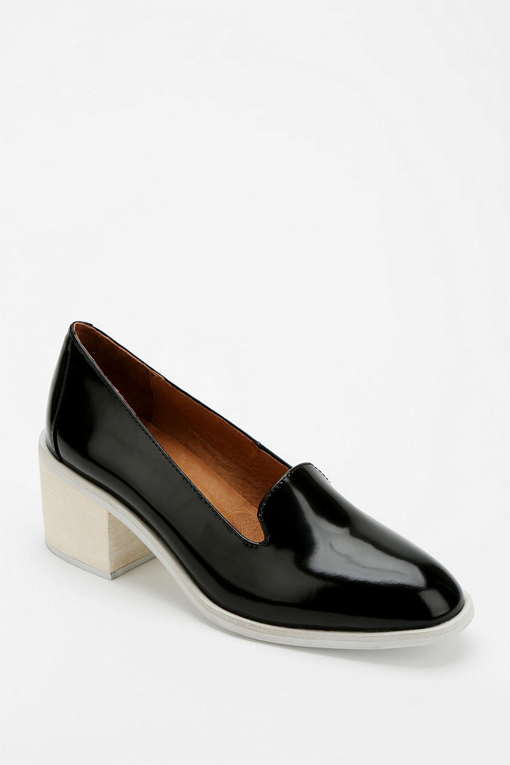 jeffrey campbell sims block heel loafer
