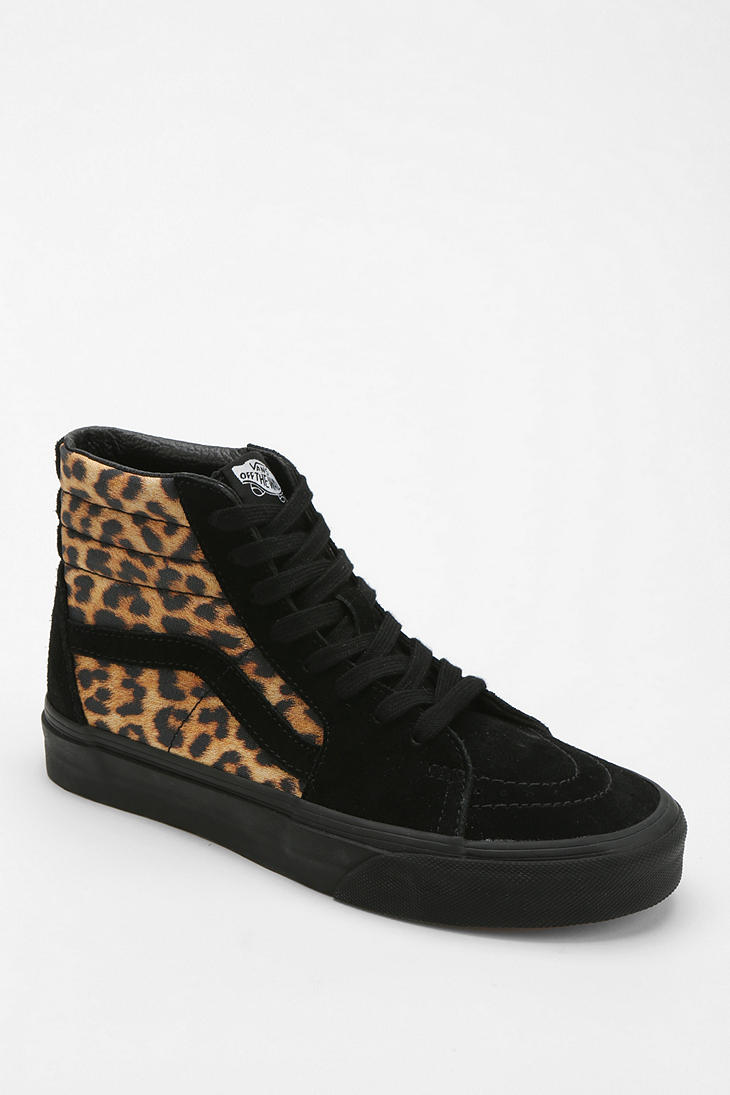 vans animal print high tops for women