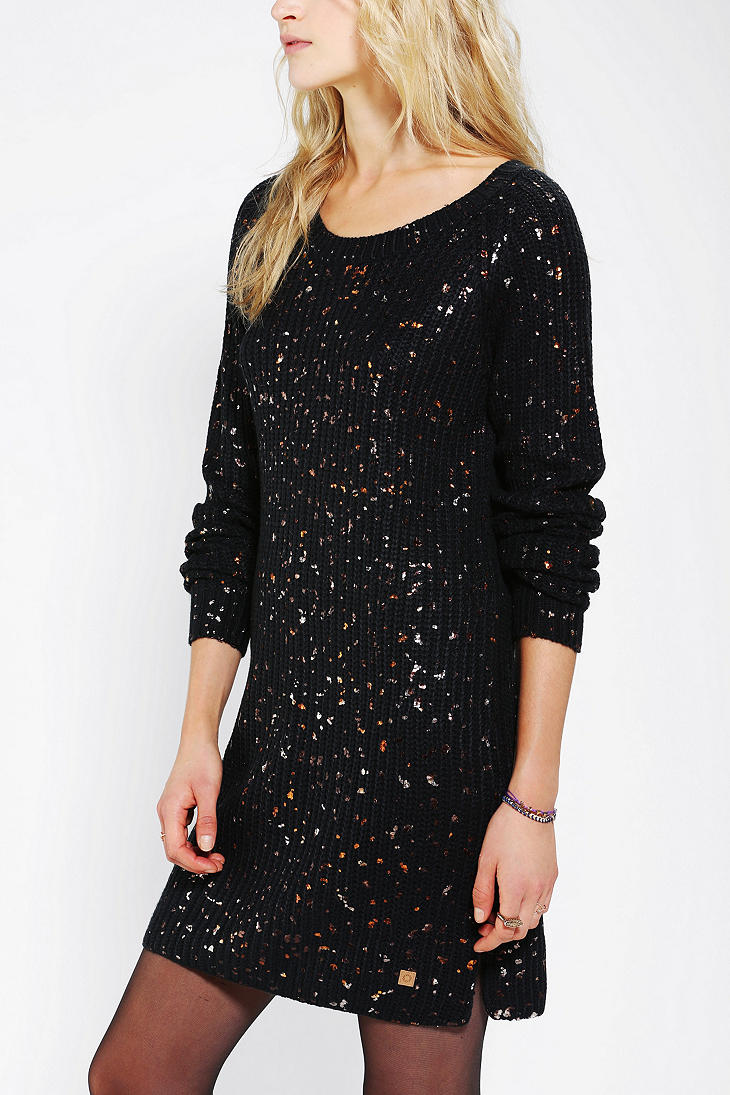 Lyst Urban Outfitters Numph Lolly Metallic Paint Splatter Sweater