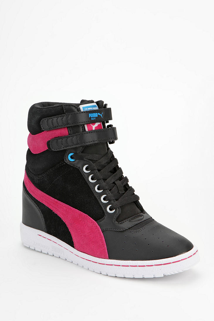 Leather Sky High Tops 79