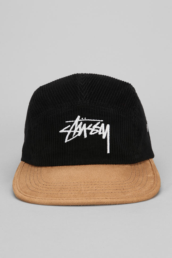 Lyst Urban Outfitters Stussy Corduroy 5panel Hat In Black For Men