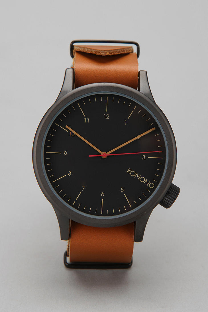 Lyst Urban Outfitters Komono Magnus Watch in Brown for Men