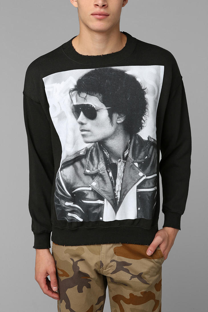 Urban Outfitters Michael Jackson Bad Pullover Sweatshirt in Gray for