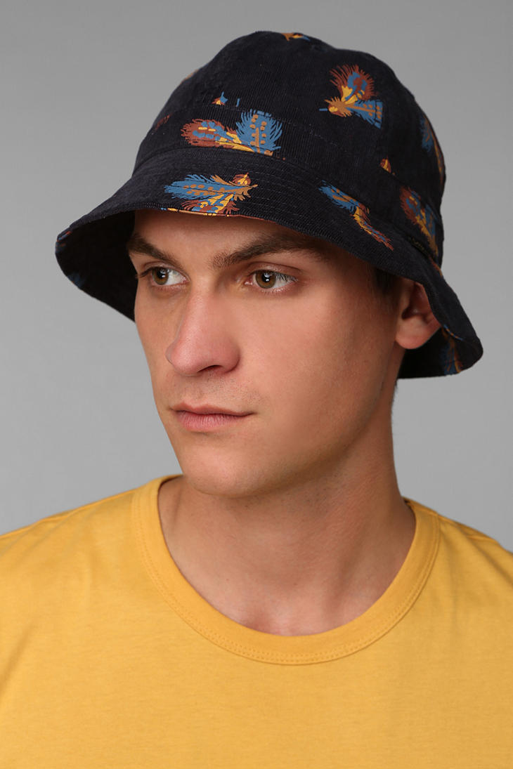 Lyst Urban Outfitters Obey Serpico Bucket Hat in Blue for Men