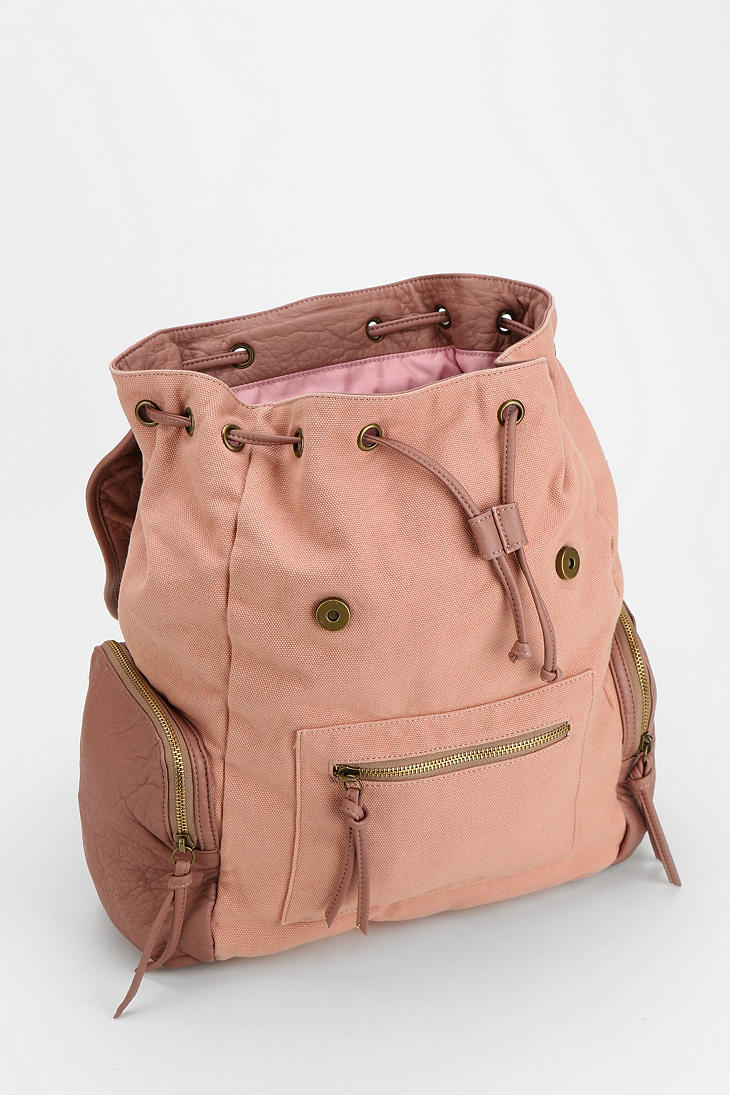 Lyst - Urban Outfitters Cooperative Canvas Contrast Backpack in Pink