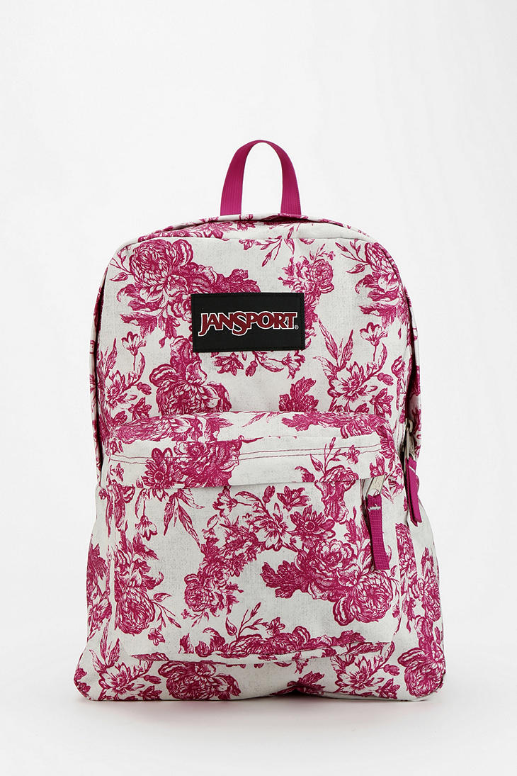 Lyst - Urban Outfitters Jansport Etoile Floral Print Backpack in Pink