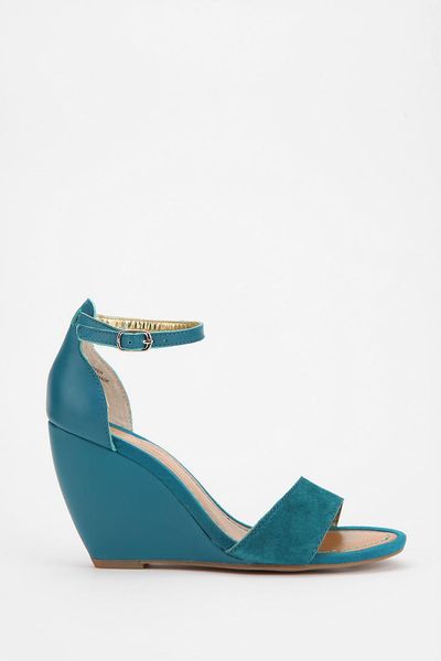 Urban Outfitters Seychelles Thyme Wedge Sandal in Blue (TEAL) | Lyst
