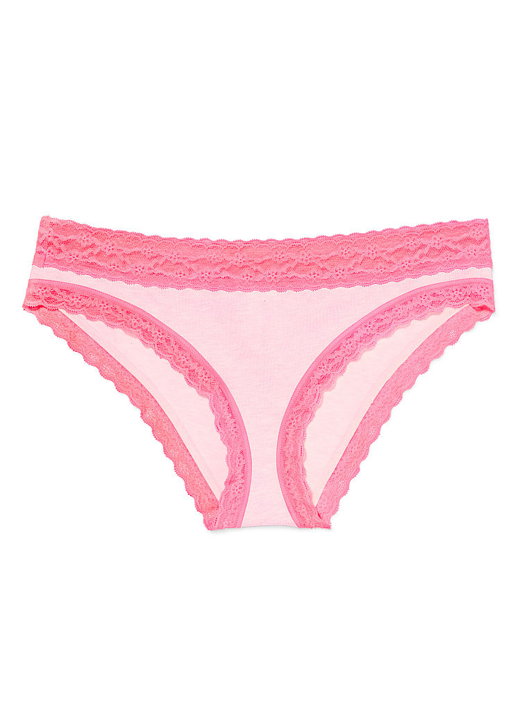 Victoria's Secret Lace waist Cheekini Panty in Pink (heather pink) | Lyst