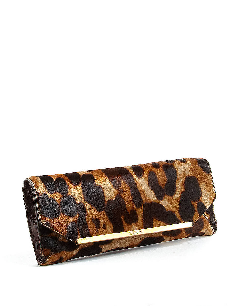 Brahmin Alexis Leopard Print Calf Hair Clutch in Natural Lyst
