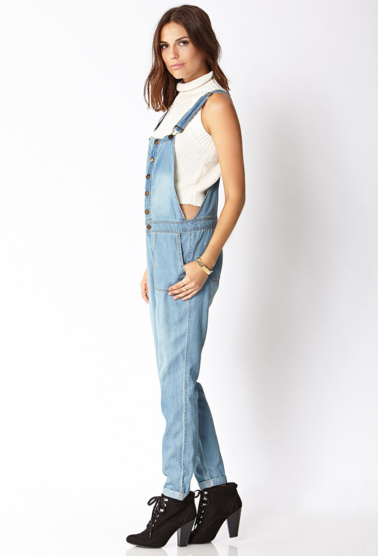 chambray overalls