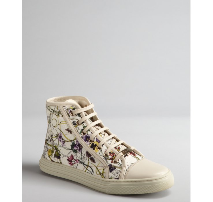 gucci white canvas shoes