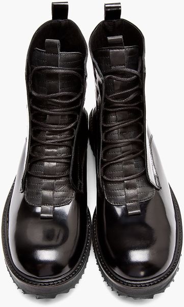 Damir Doma Black Patent Leather Fusco Boots in Black for Men | Lyst