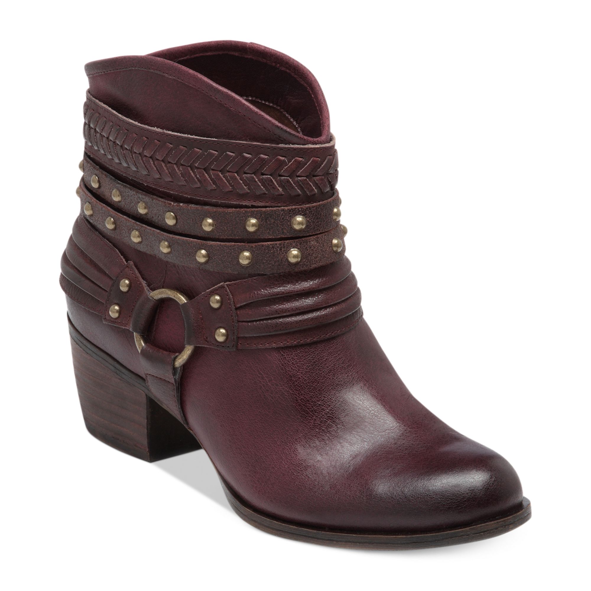 Jessica Simpson Currie Booties in Brown (Burgundy) | Lyst