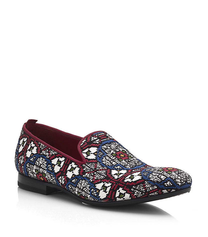 Alexander mcqueen Embroidered Stained Glass Slippers for Men | Lyst