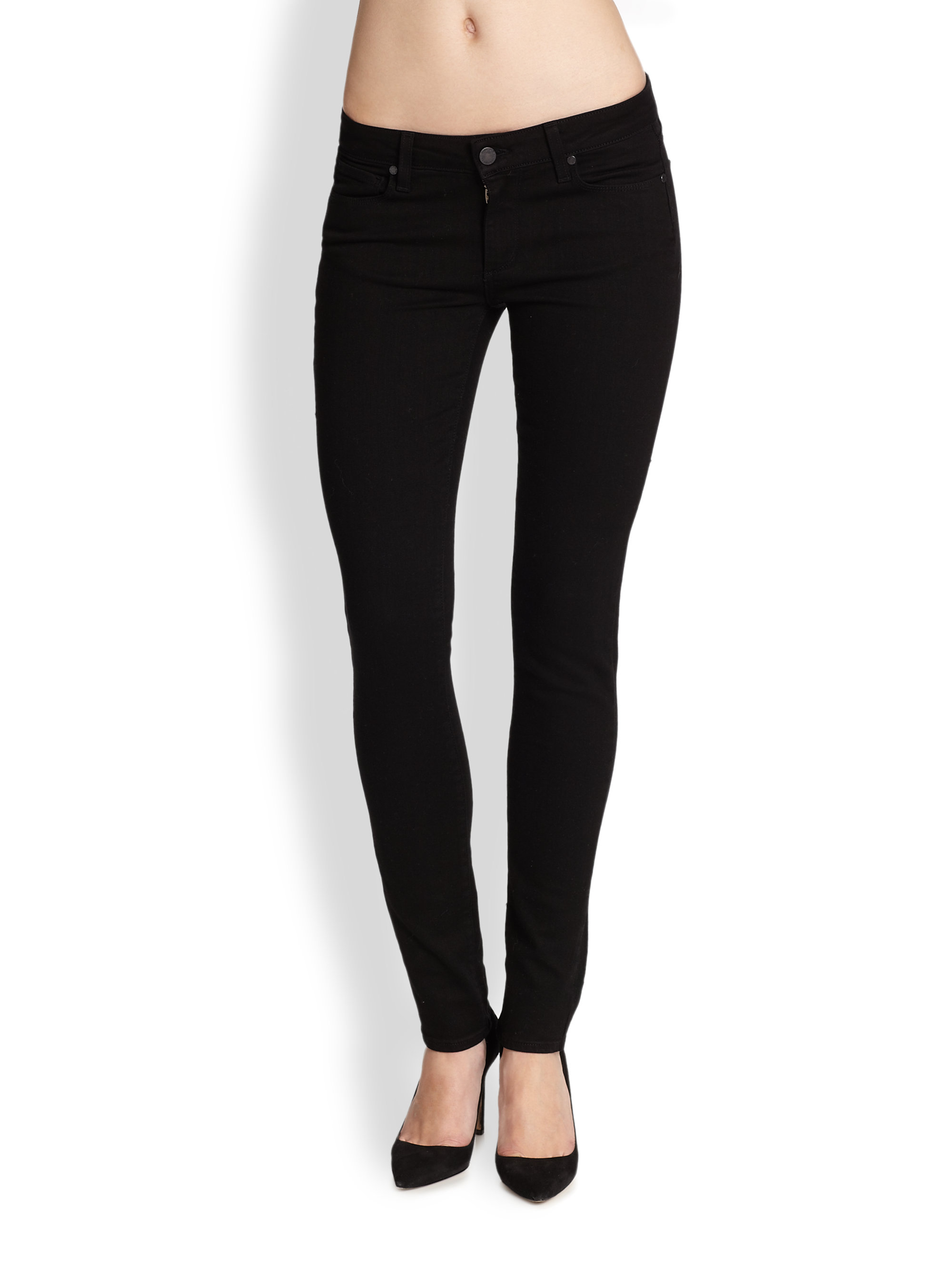 Lyst Paige Skyline Skinny Jeans In Black