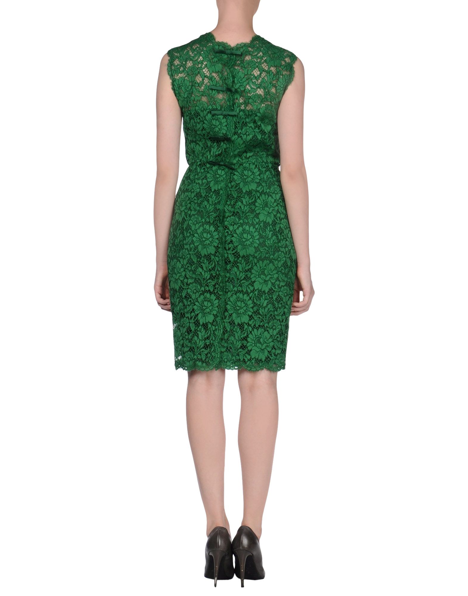 Valentino Kneelength Dress in Green | Lyst