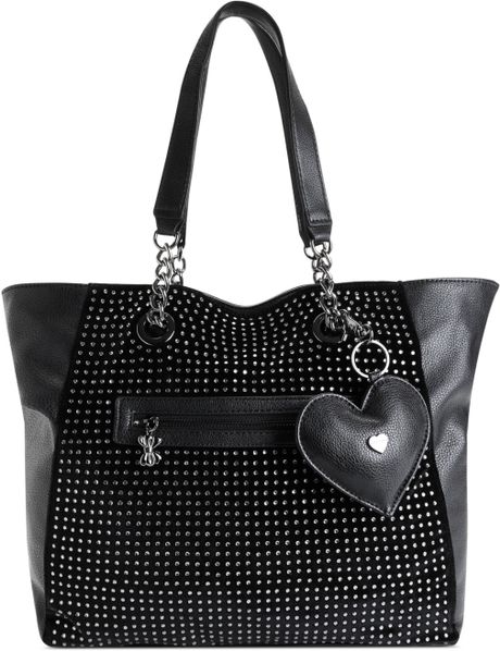 Betsey Johnson Holiday Tote in Black (Crystal Palace Black) | Lyst