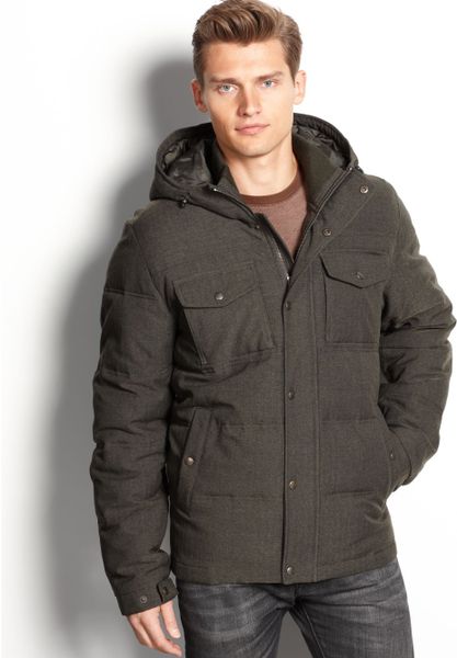 Levi's Hooded Puffer Coat in Green for Men (Olive) | Lyst